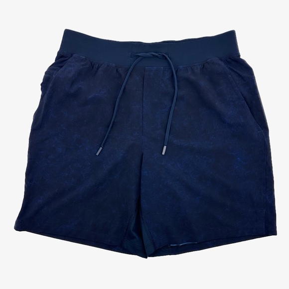 Lululemon Men’s Pace Breaker Unlined Navy Performance Shorts Size M - Picture 10 of 10